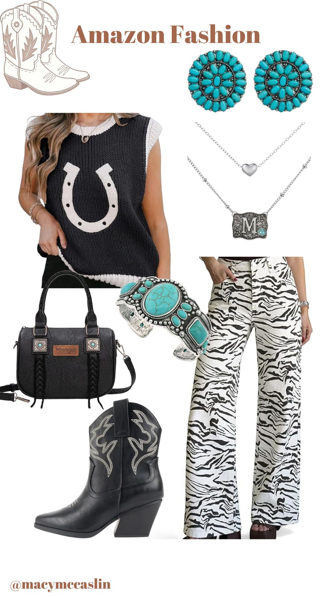 Got my boots and bag from Amazon! Loving this western-inspired look for a stylish day out. 🌵🤠 

 #LTKootd #LTKSeasonal #LTKSaleAlert