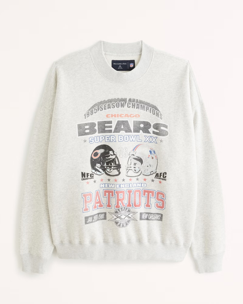 Vintage Super Bowl Graphic Crew Sweatshirt | Abercrombie & Fitch (US)