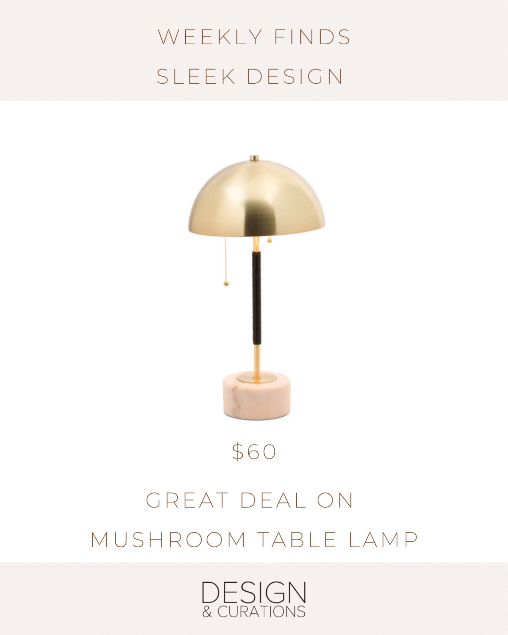 Marble base mushroom table lamp. Home decor. Affordable Modern Sleek Table Lamp. 