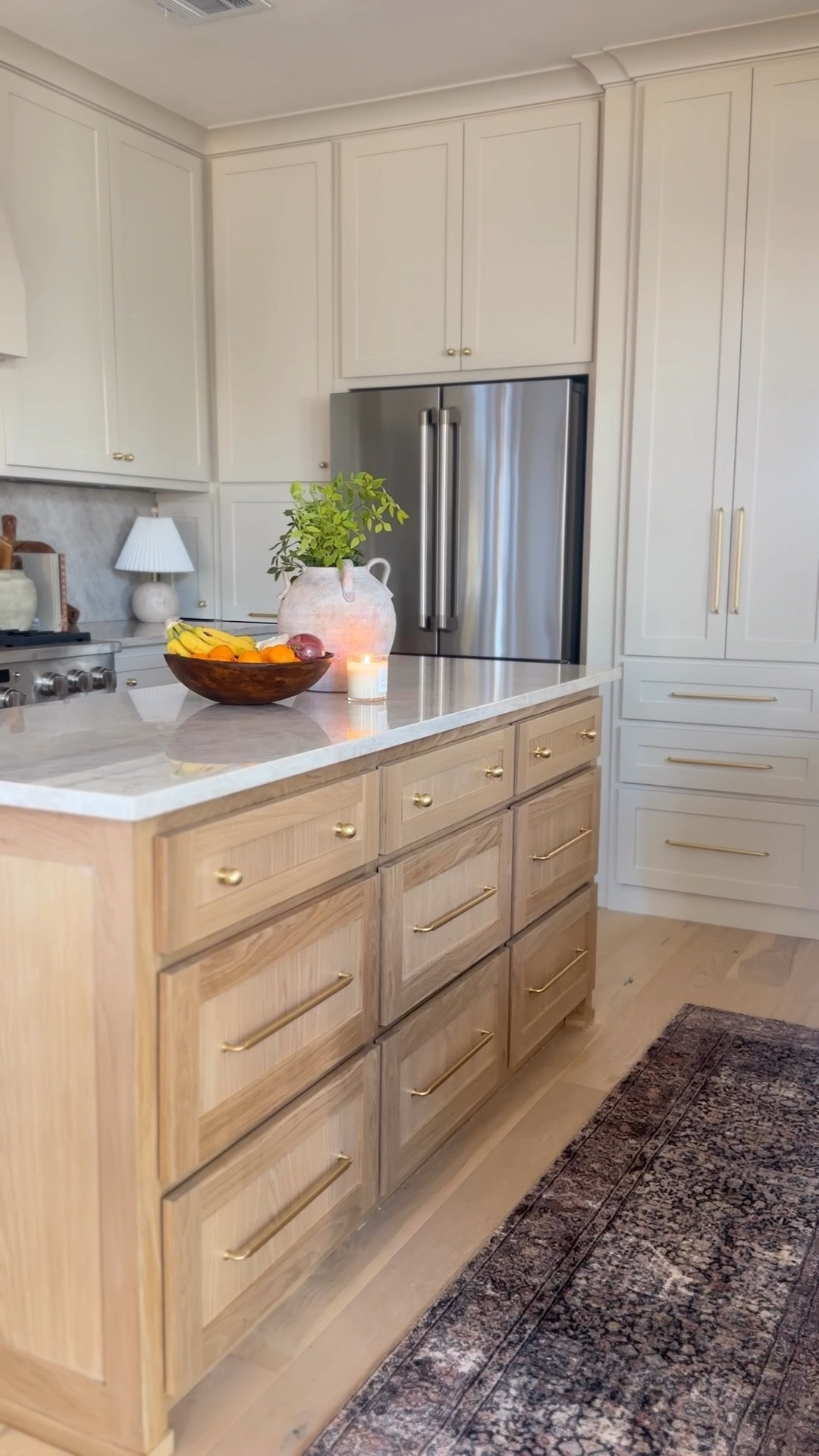 Linked everything from our kitchen reno here! Stain is a white oak, cabinet color is Natural Cream by Benjamin Moore 🤎

Cafe appliances, kitchen decor, kitchen styling

#LTKHome #LTKWatchNow