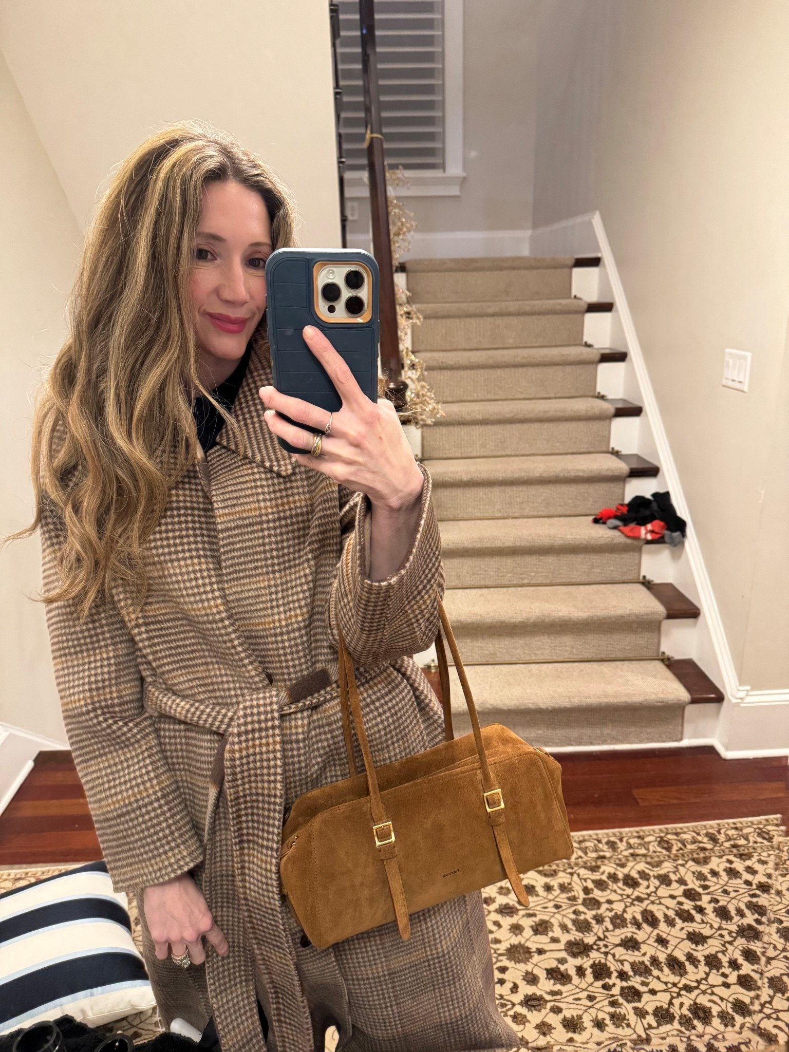 Suede bag is 15% off with code HIZIBA15 This is a sponsored post. LTKGiftGuide #LTKHoliday

#LTKWorkwear
