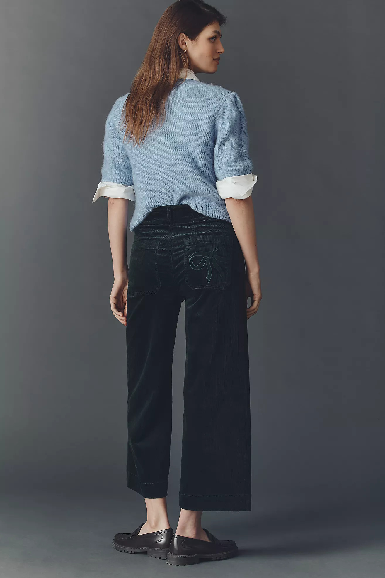 The Colette Bow Corduroy Crop Wide-Leg Pants by Maeve | Anthropologie (US)