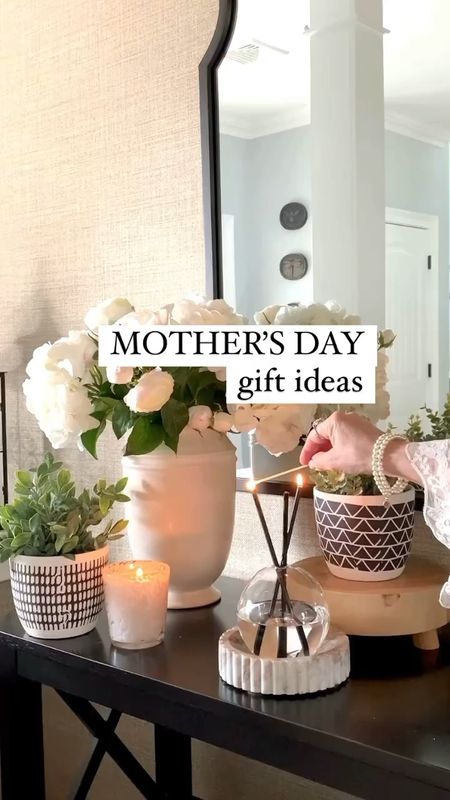 Mother’s Day gift ideas! Shop early for all the moms! Everlasting candle, monogram candle, Minka candle, trinket dish, fragrant Nest candles, white hydrangeas, marble candleholders, blue and white vase, metal tray. Anthropologie, Target, Walmart. 

#LTKGiftGuide #LTKsalealert #LTKhome