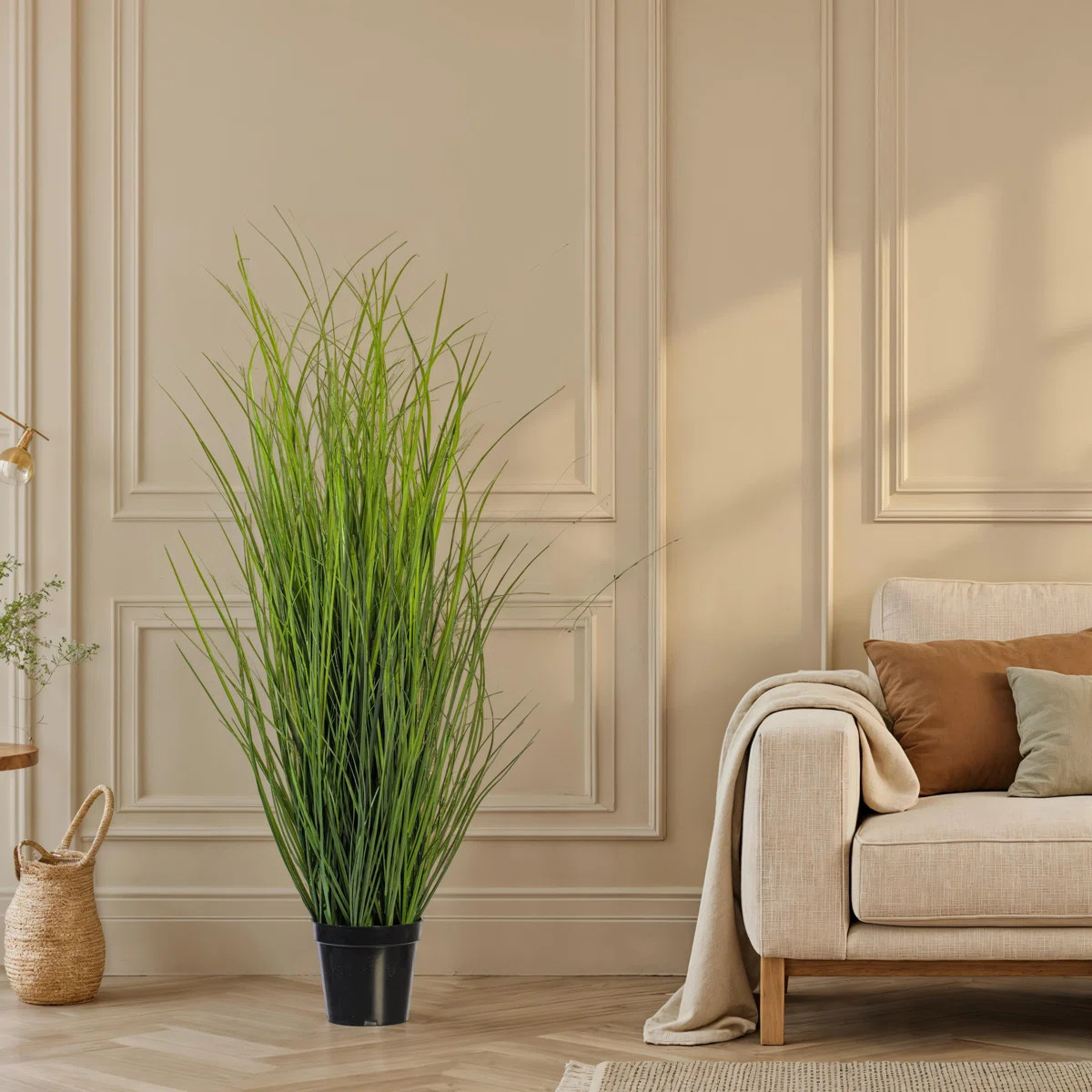 36" Potted Green UV Tufted Hairgrass | Wayfair North America