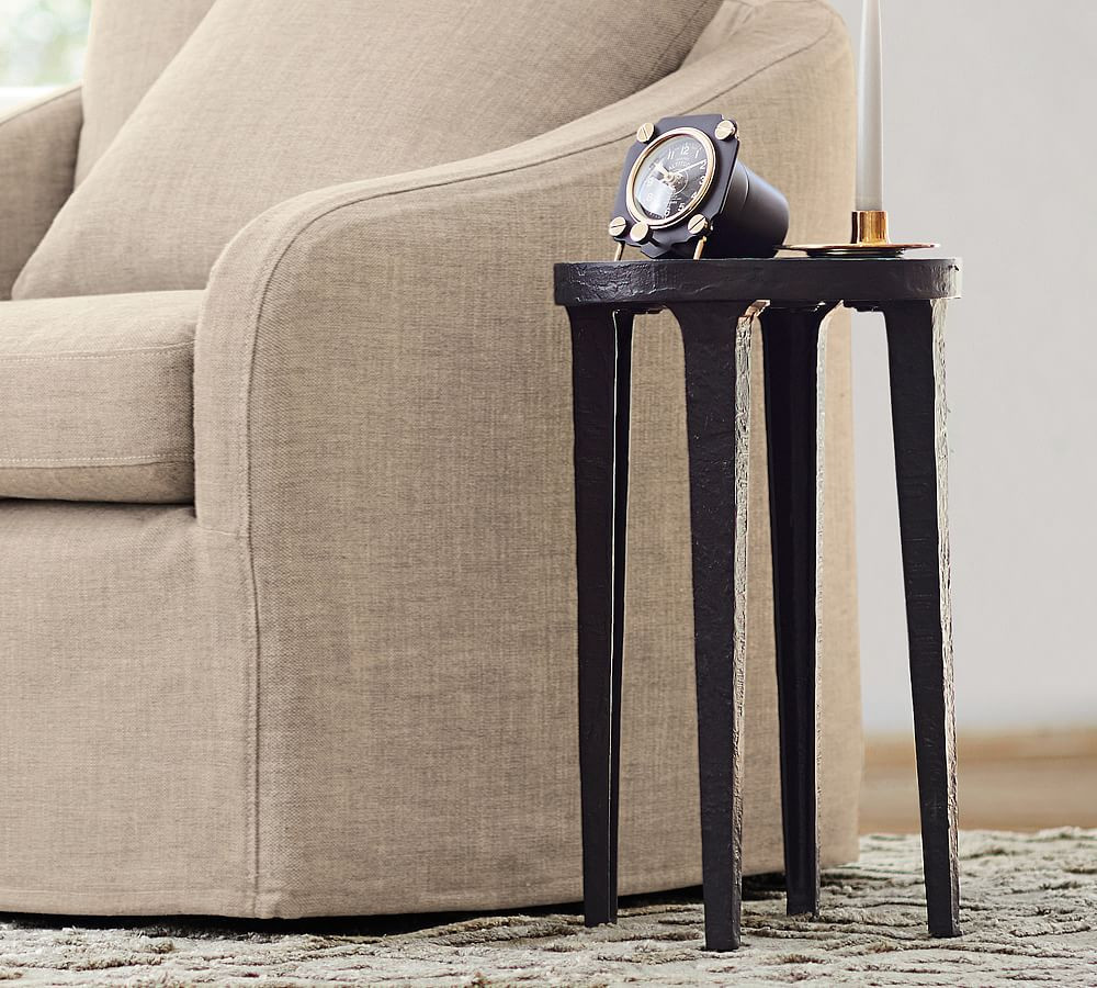 Jamie Round Metal Accent Table | Pottery Barn (US)