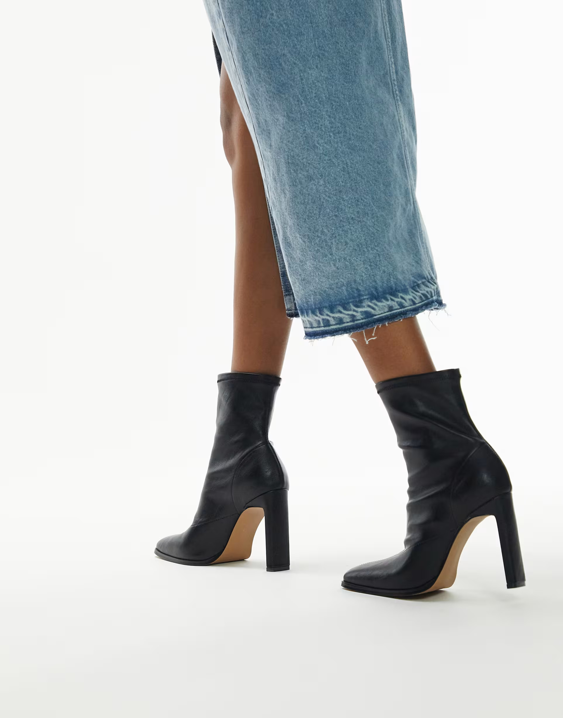 Topshop Orla high heel ankle boot in black | ASOS (Global)