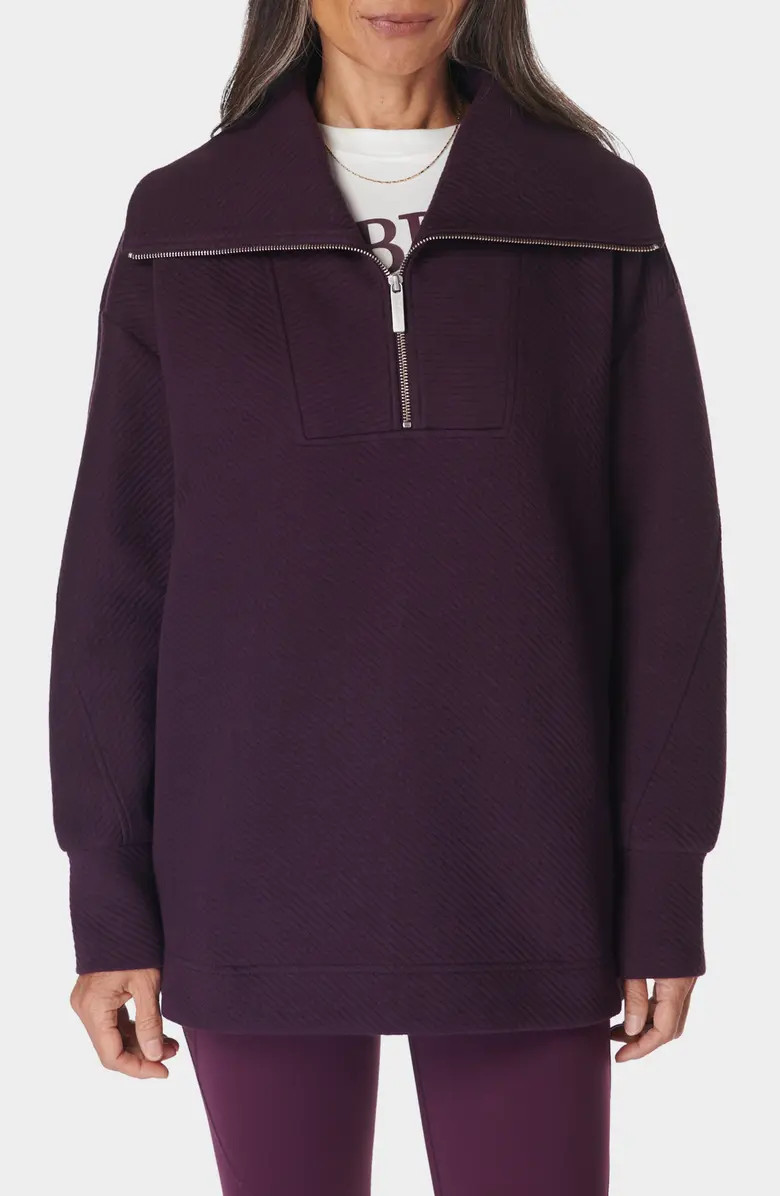 Sweaty Betty Radiant Oversize Half Zip Sweatshirt | Nordstrom | Nordstrom