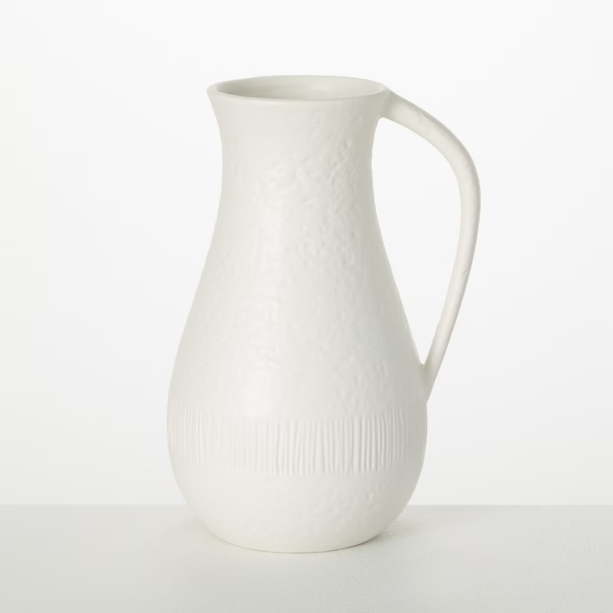 Sullivans 10" White Chiffon Stone Pitcher | Target