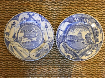 Vintage 2 Historic Plates United States Capitol And Cape Cod | eBay US