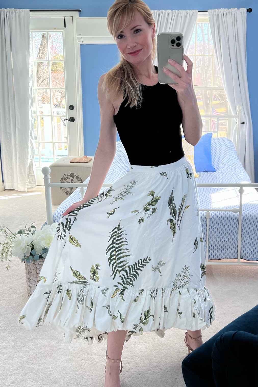 Anthropologie floral skirt. 

#LTKFestival #LTKunder100 #LTKSeasonal