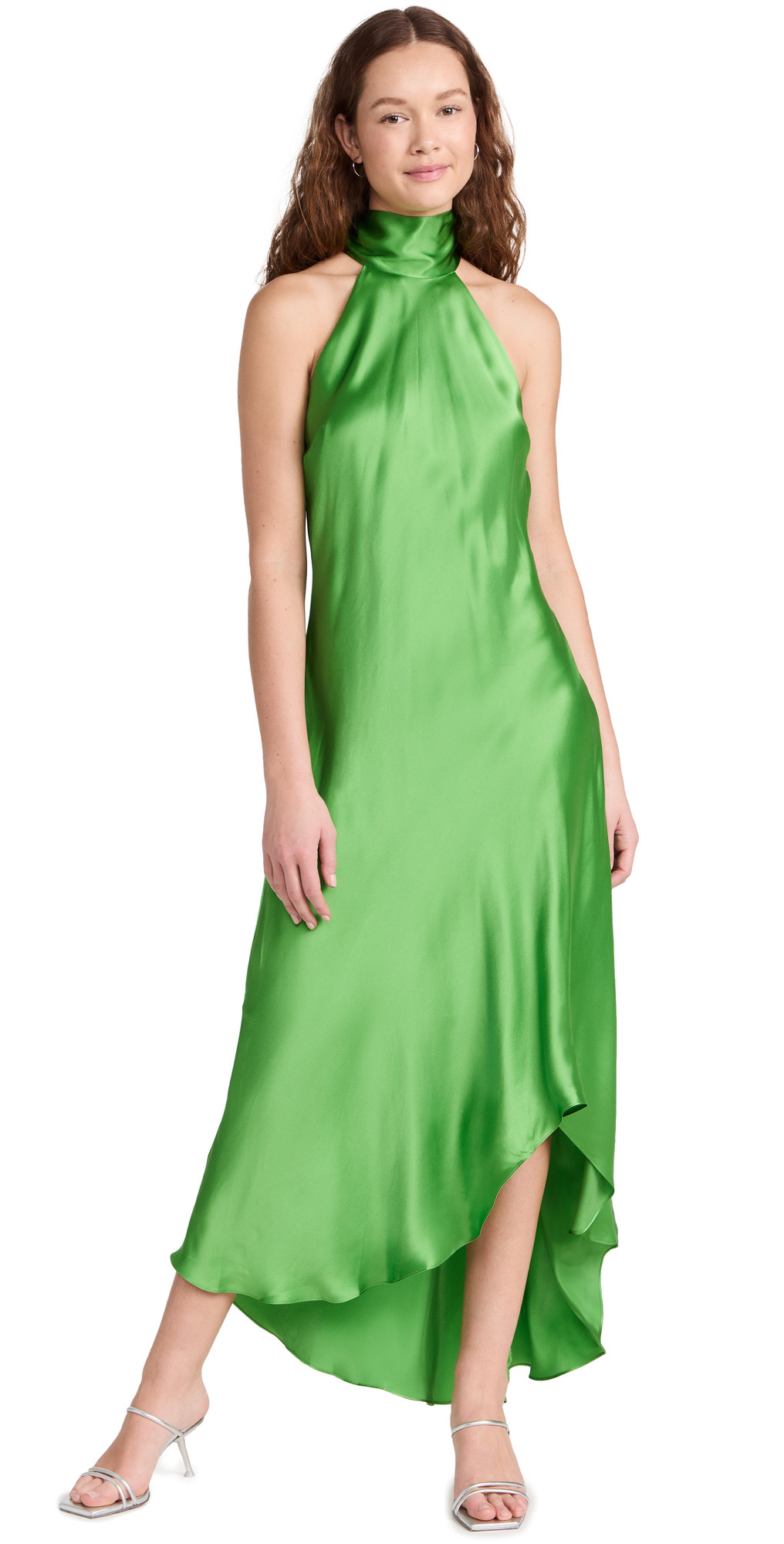 FRAME Draped Neck Tie Halter Dress | Shopbop