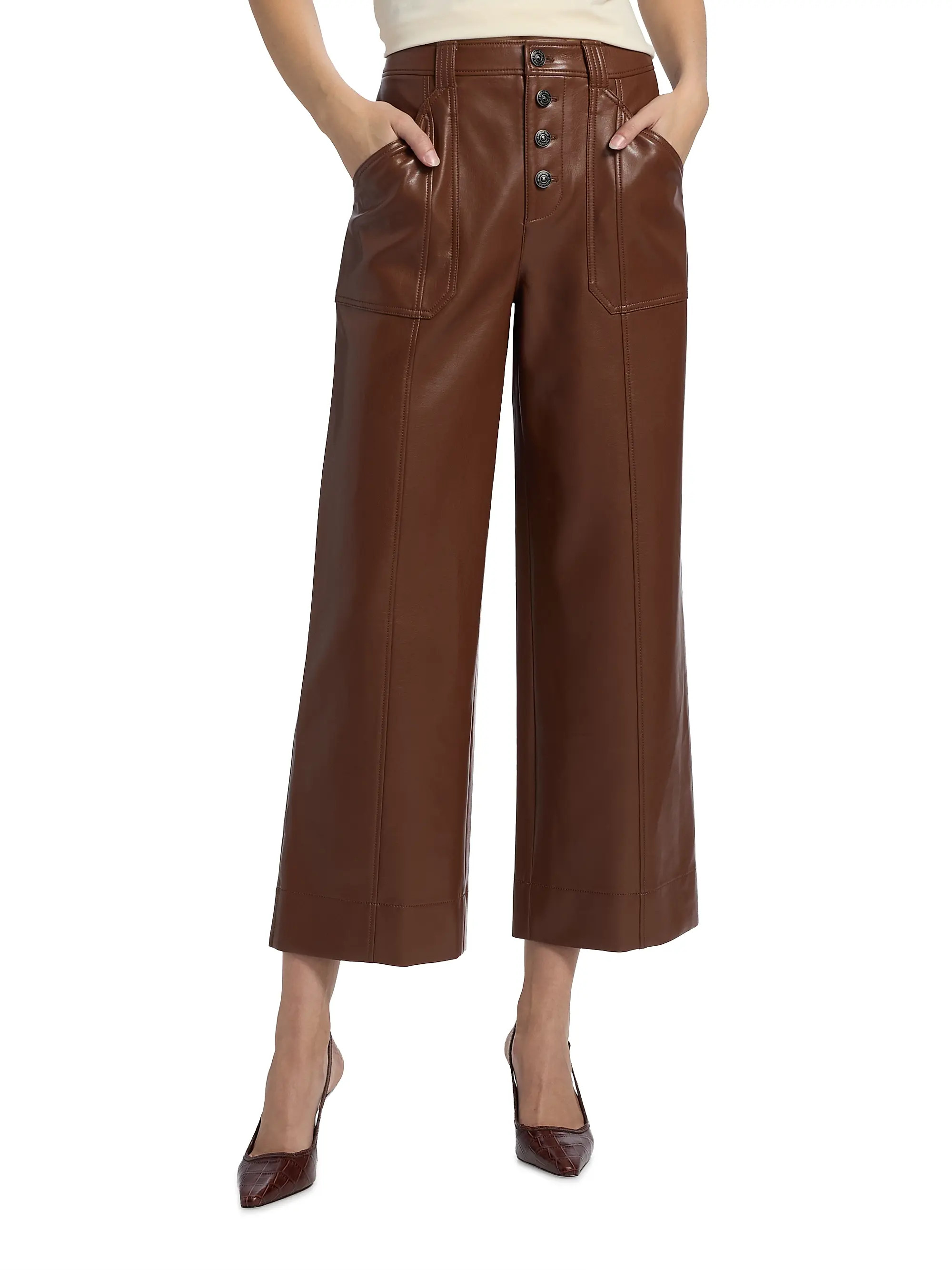 Cinq à Sept Benji Faux Leather Pants | Saks Fifth Avenue | Saks Fifth Avenue