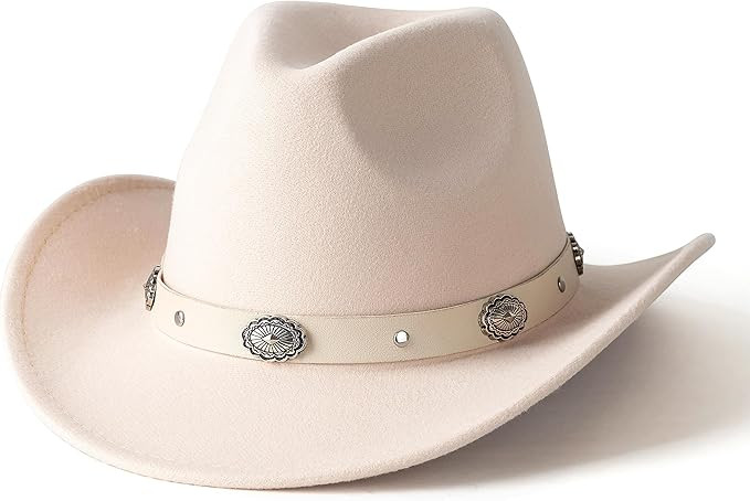 Lisianthus Cowboy Cowgirl Hats for Women & Men Felt Western Outdoor Hat Wide Brim | Amazon (US)