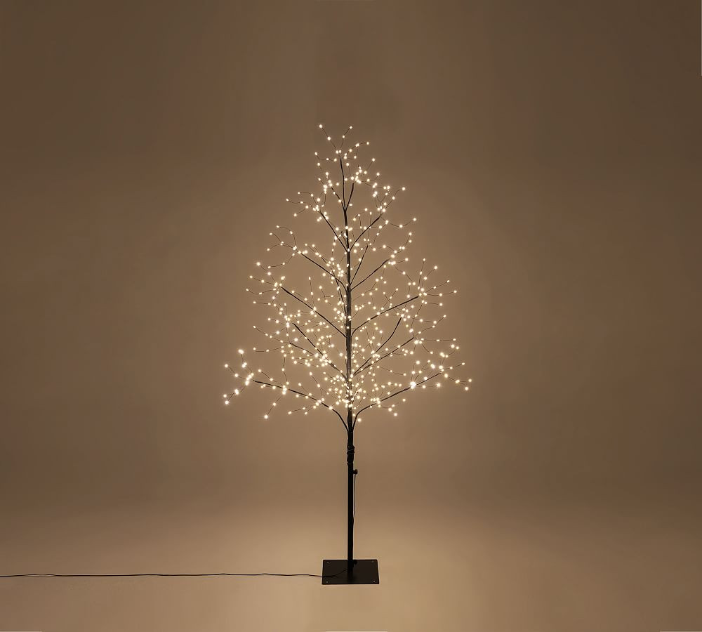 Halloween Black Fairy Lit LED Tree | Pottery Barn (US)