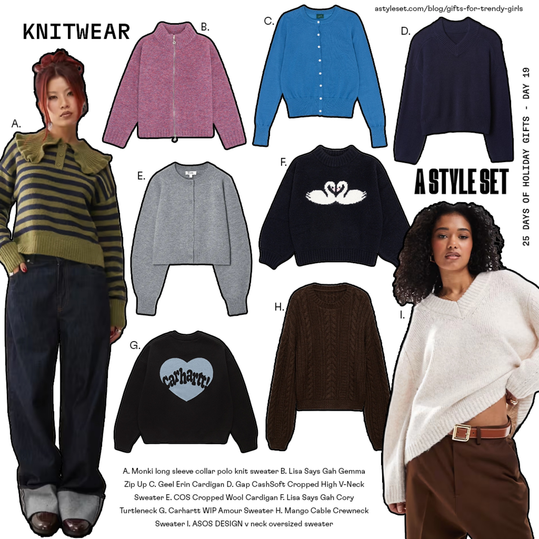 25 DAYS OF HOLIDAY GIFTS 🩵 day 19 - knitwear !! More gift ideas & all links to shop on astyleset.com/blog/gifts-for-trendy-girls

#LTKHoliday #LTKStyleTip #LTKGiftGuide