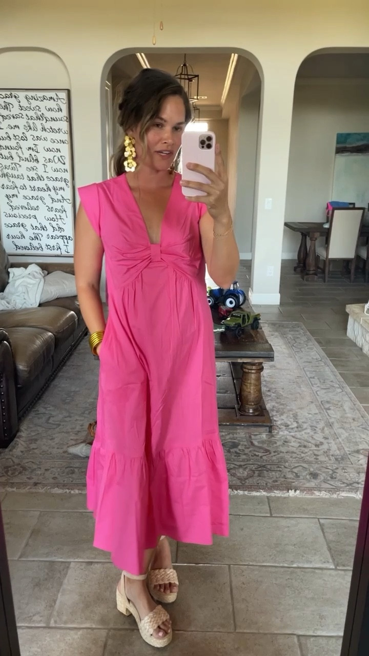 The prettiest walmart dress in a small and buddylove earrings #walmart #walmartfinds #walmartfashion #walmartstyle #dresses #dress #maxidress #pink #pinkdress 

#LTKunder50 #LTKsalealert #LTKFind