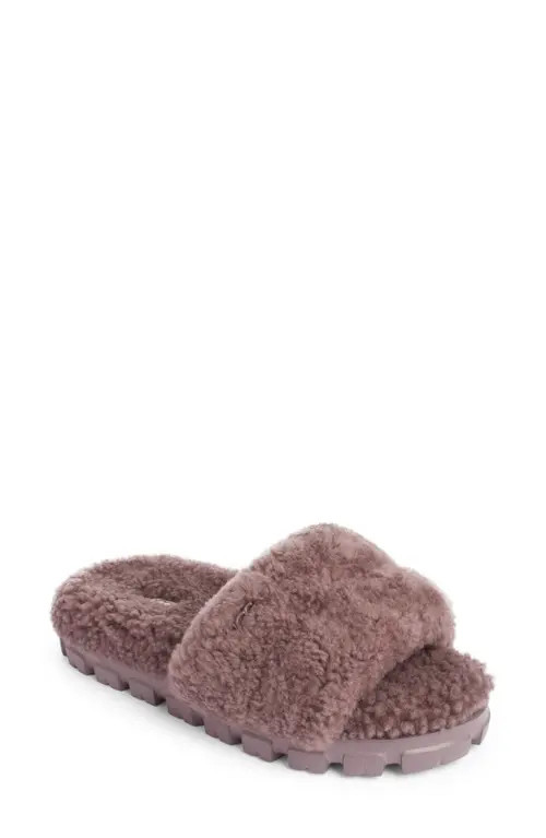 UGG(r) Cozetta Curly Genuine Shearling Slide Slipper in Thundercloud at Nordstrom, Size 7 | Nordstrom
