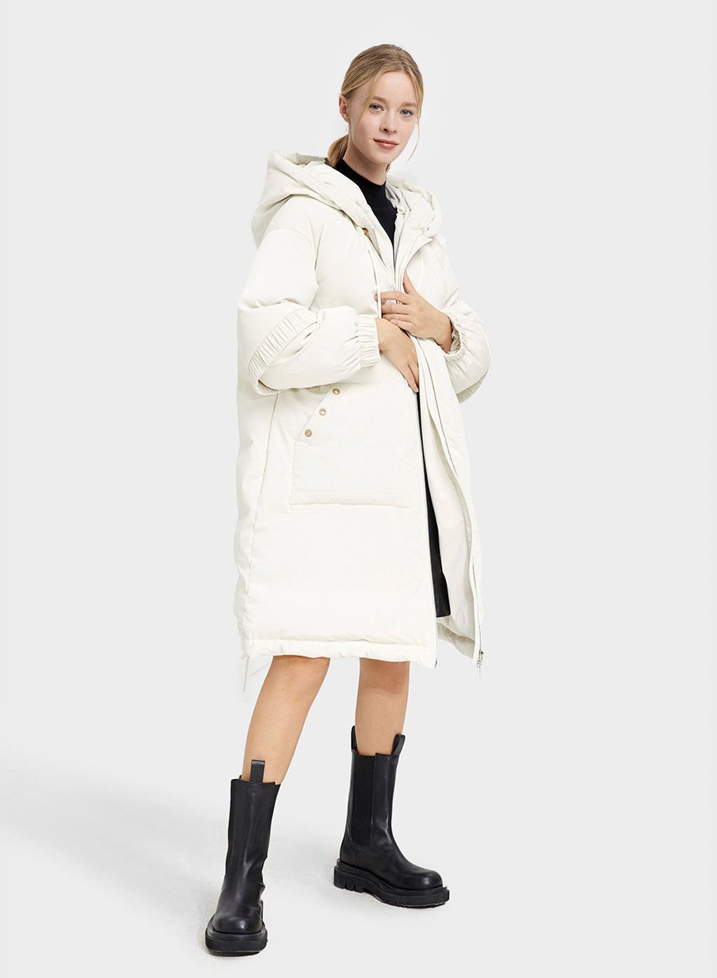 Oversized Hooded Puffer Coat | NAP Loungewear