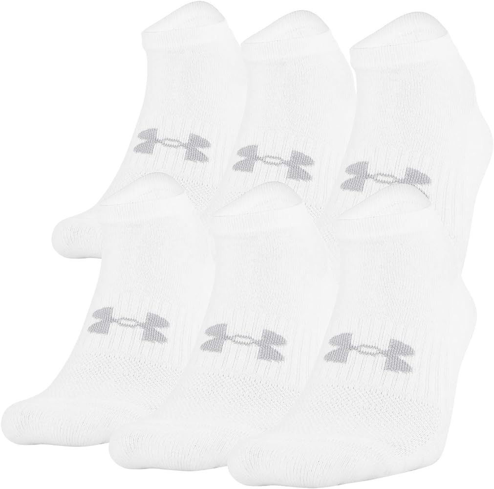 Under Armour Adult Training Cotton No Show Socks, Multipairs | Amazon (US)