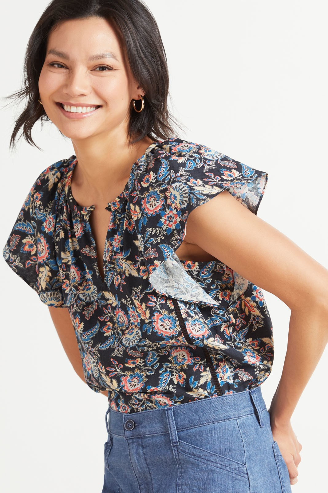 ROAN + RYAN Fiona Paisley Top | EVEREVE | Evereve