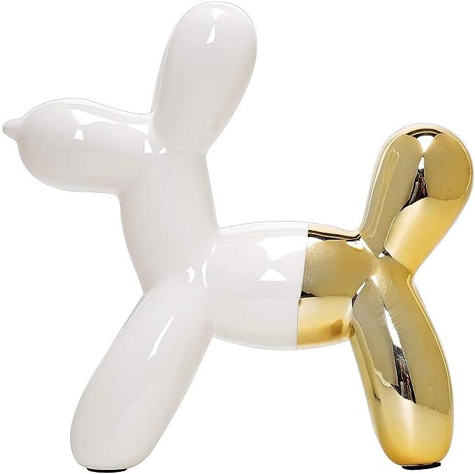 Balloon Animal Dog Desktop Decoration Modern Sculpture Ceramic Dog Statue Balloon Animal Art Figu... | Amazon (US)