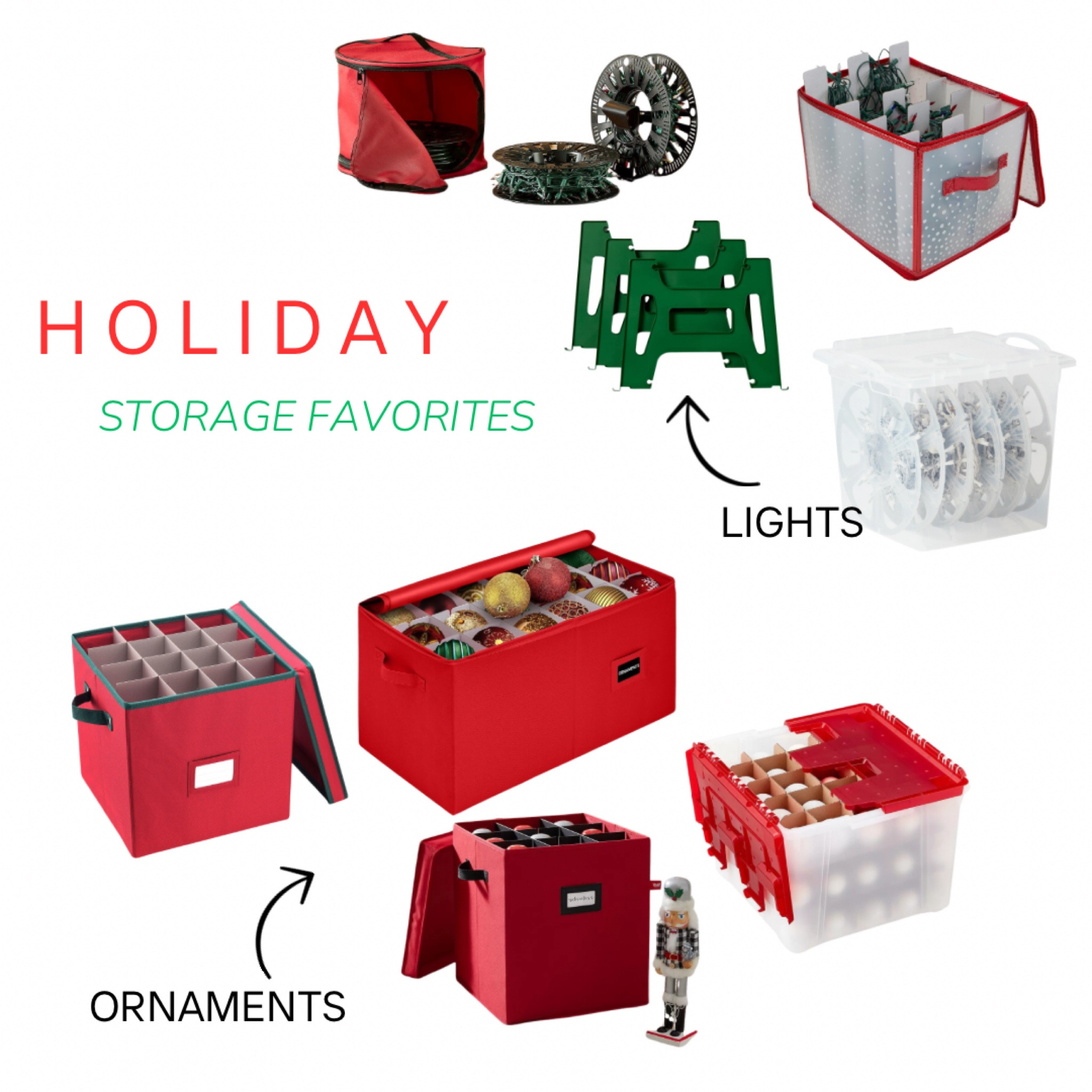 Ornament and light storage for the holidays 

#LTKHoliday #LTKHome #LTKSeasonal