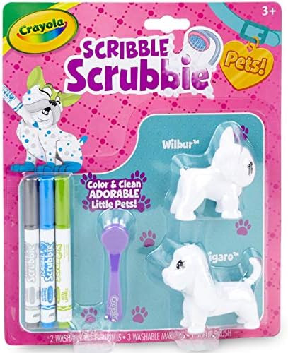 Amazon.com: Crayola Scribble Scrubbie Pets Dog Pack Animal Toy Set, Gift Age 3+ , Dogs : Toys & G... | Amazon (US)