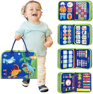 Winblo Toddler Busy Board - Montessori Toys for Toddler Boy Birthday Gift, Educational Learning S... | Amazon (US)