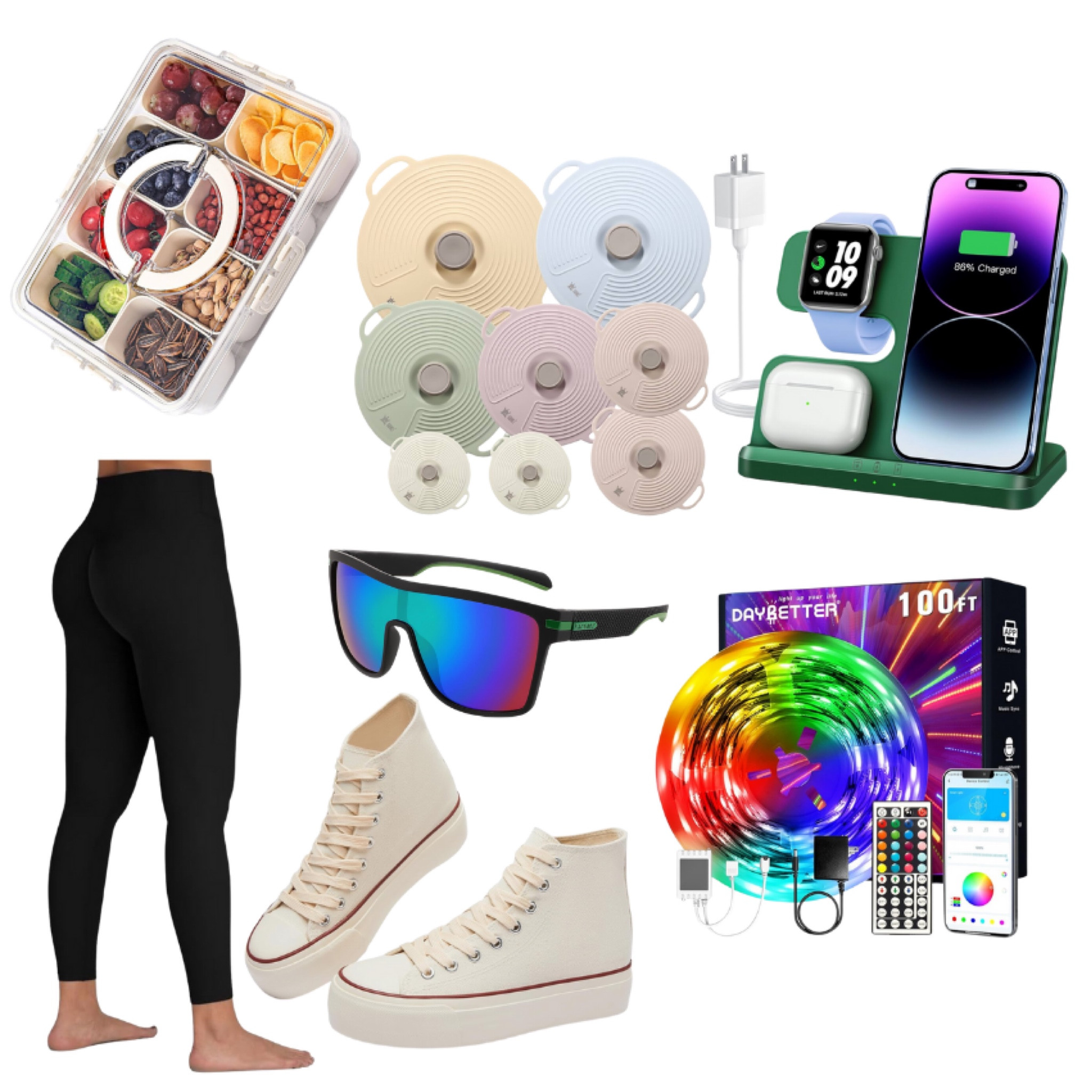 Leggings, chargers, pots and lights

#LTKhome #LTKActive #LTKsalealert