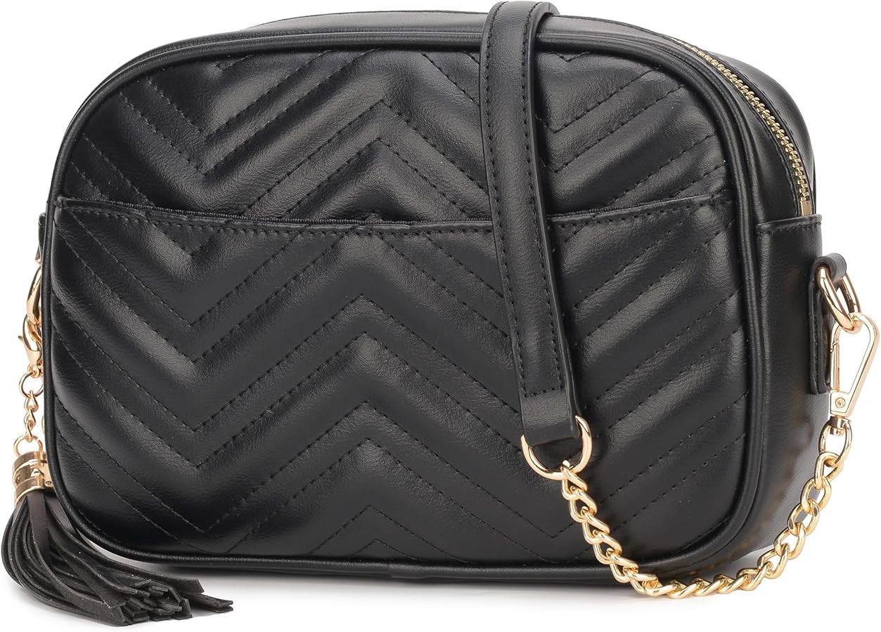 lola mae Quilted Crossbody Bag, Trendy Design Shoulder Purse | Amazon (US)