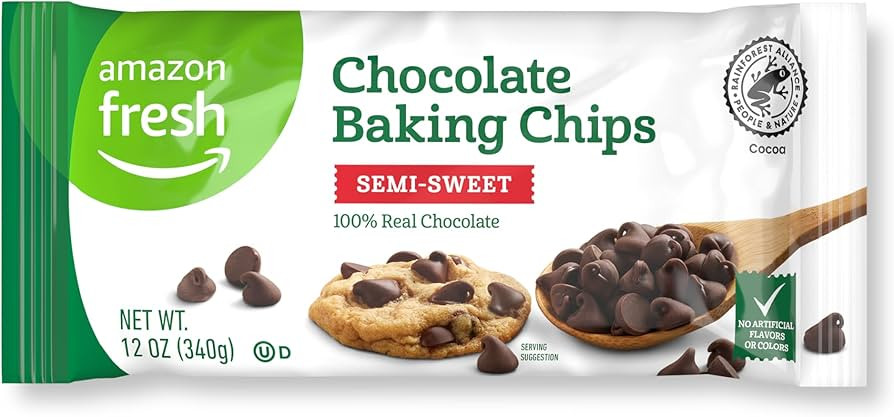 Amazon Fresh, Chocolate Baking Chips, Semi Sweet, 12 Oz (Previously Happy Belly, Packaging May Va... | Amazon (US)