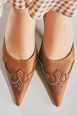 Jeffrey Campbell Head-West Pointed-Toe Heeled Mules | Anthropologie (US)