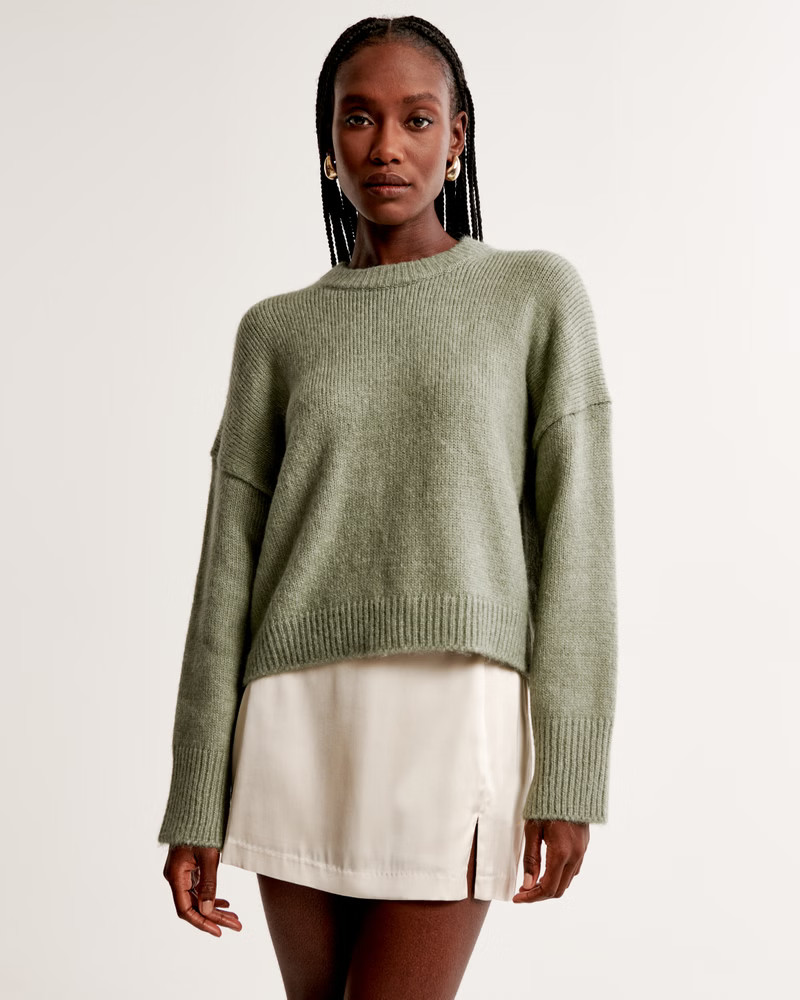 Wedge Crew Sweater | Abercrombie & Fitch (US)