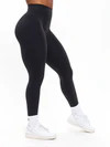 Poshknit Scrunch Legging - Onyx Black | Buffbunny