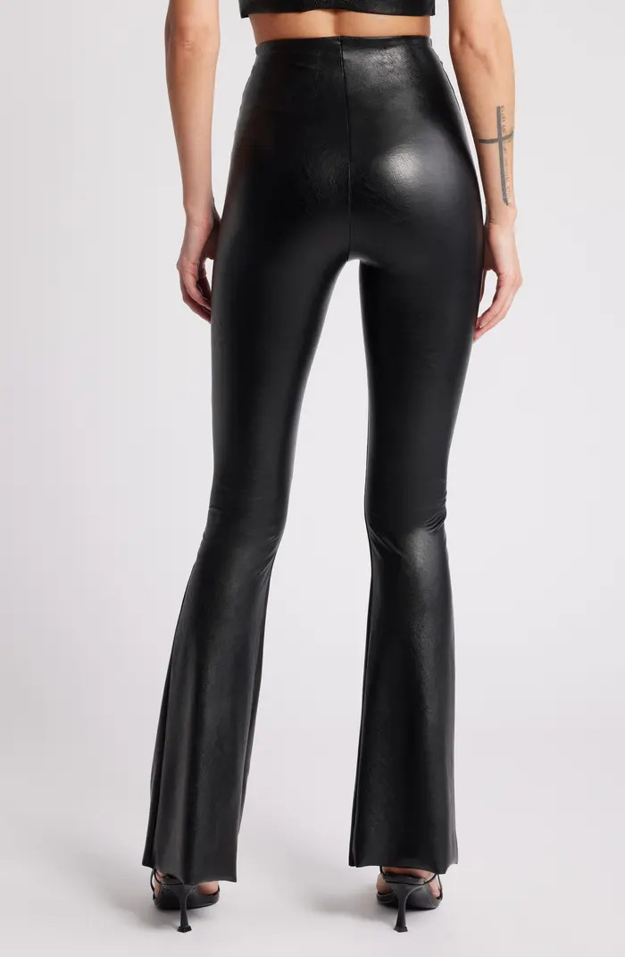 Faux Leather Flare Leggings | Nordstrom