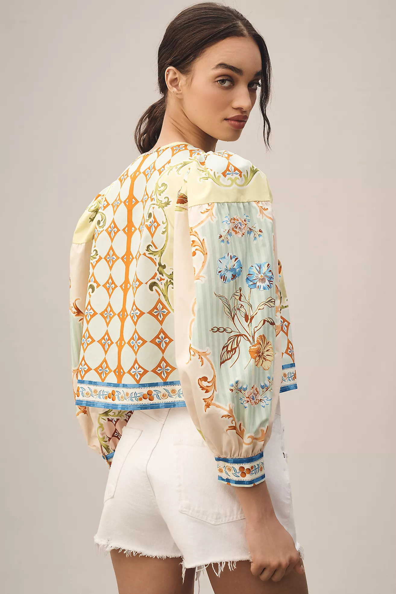 Hunter Bell Katie Balloon-Sleeve Blouse | Anthropologie (US)