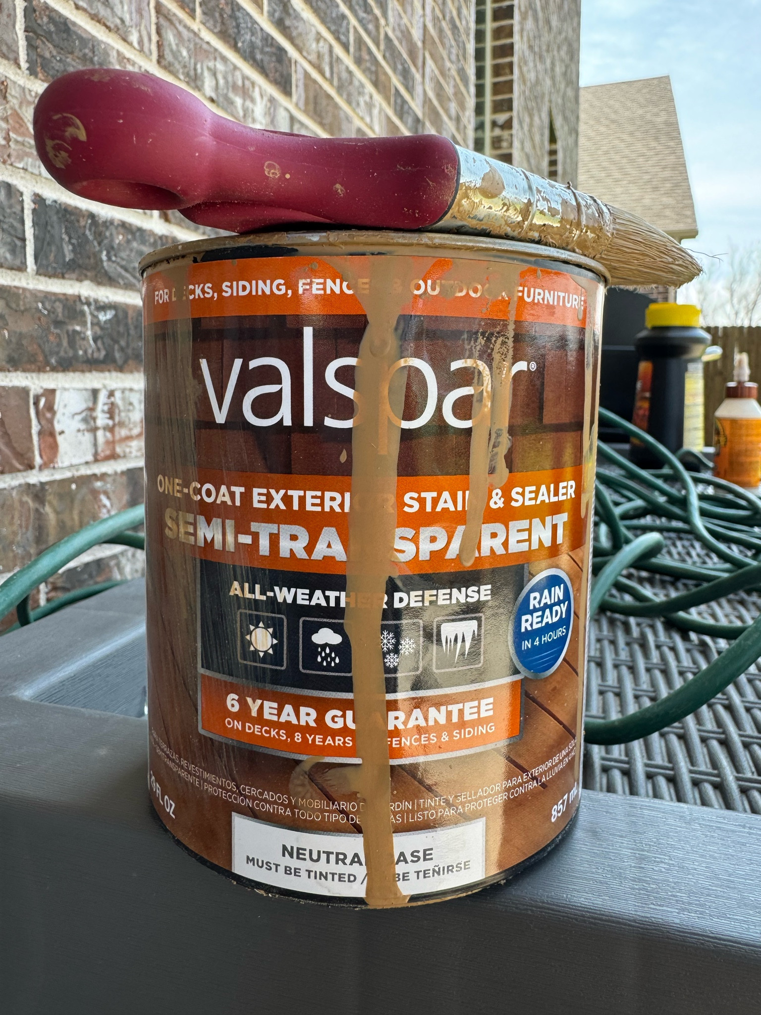 Exterior stain and sealer in Quiet Chamois 

#LTKSeasonal #LTKFamily #LTKHome