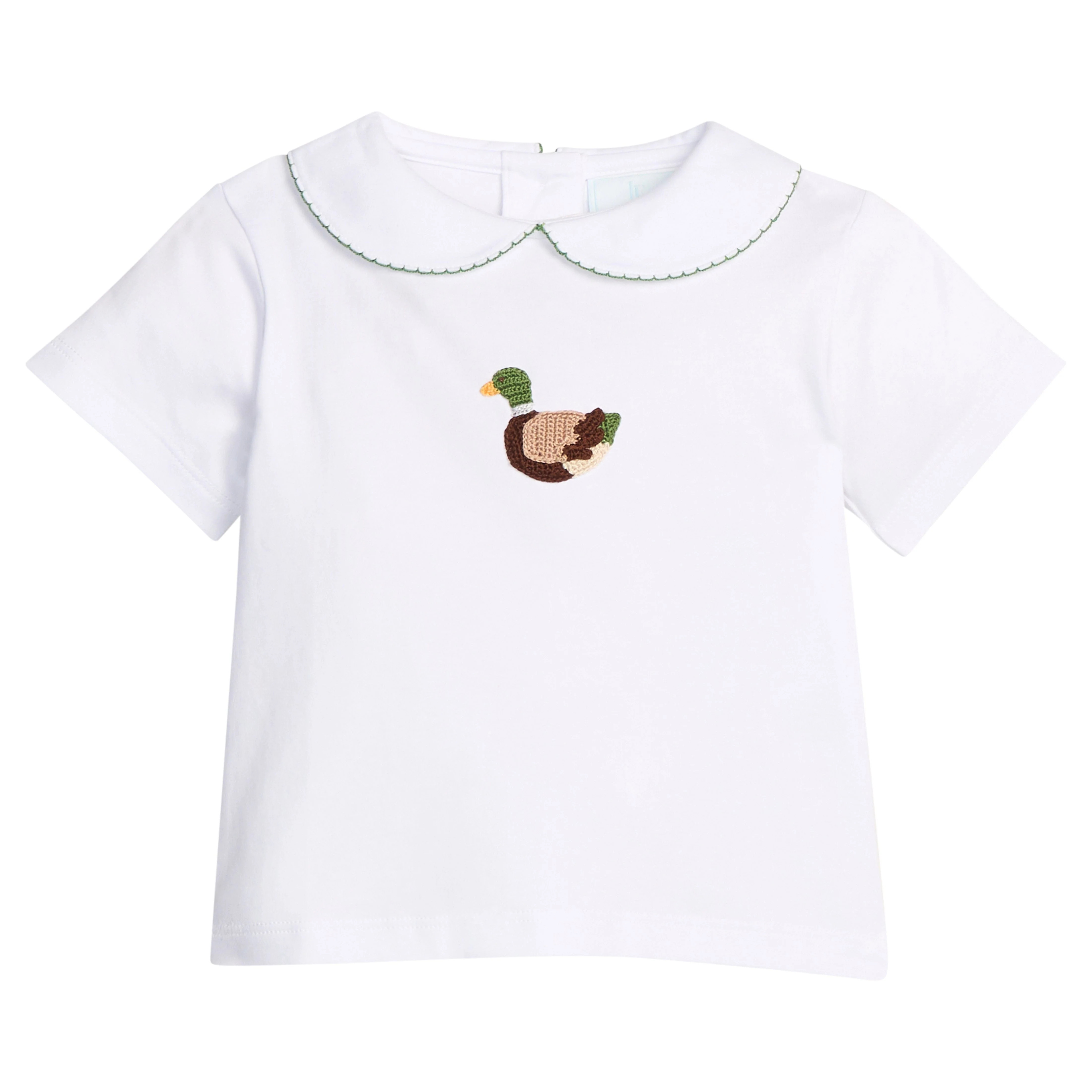Crochet Peter Pan Shirt - Mallard | Little English