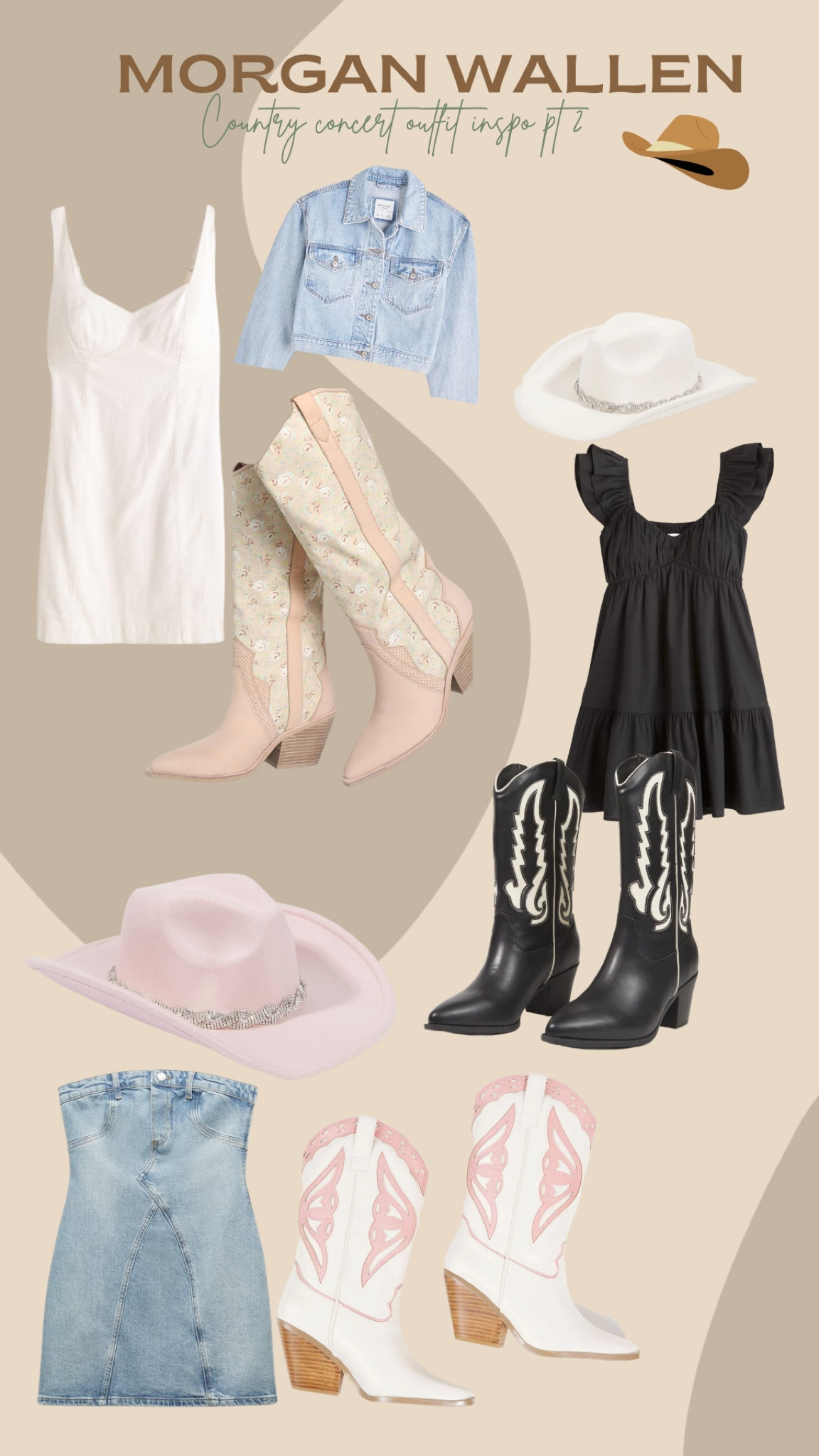 Morgan Wallen/ Country concert outfit inspo pt 2#LTKFestival 


Step into the vibrant world of country music with these specially curated country outfits. Perfect for Nashville nights or that unforgettable country concert, these outfits echo the rustic yet sophisticated spirit of the country culture. Featuring classic denim, gingham prints, cowboy boots, and hats to give you that authentic Nashville look. Be it a laid-back barn party or a grand country music festival, find the outfit that resonates with the rhythmic heart of country music.. #CountryOutfit #NashvilleStyle #CountryConcert #RusticFashion #CowboyBoots #DenimLovers #GinghamStyle
#morganwallen #morganwallenconcertoutfit #countryconcertinspo #countryconcertoutfit

#LTKbeauty #LTKstyletip