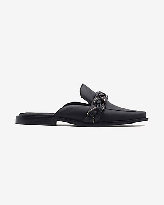 Kaanas Poltava Square-toe Braid Detail Mule | Express