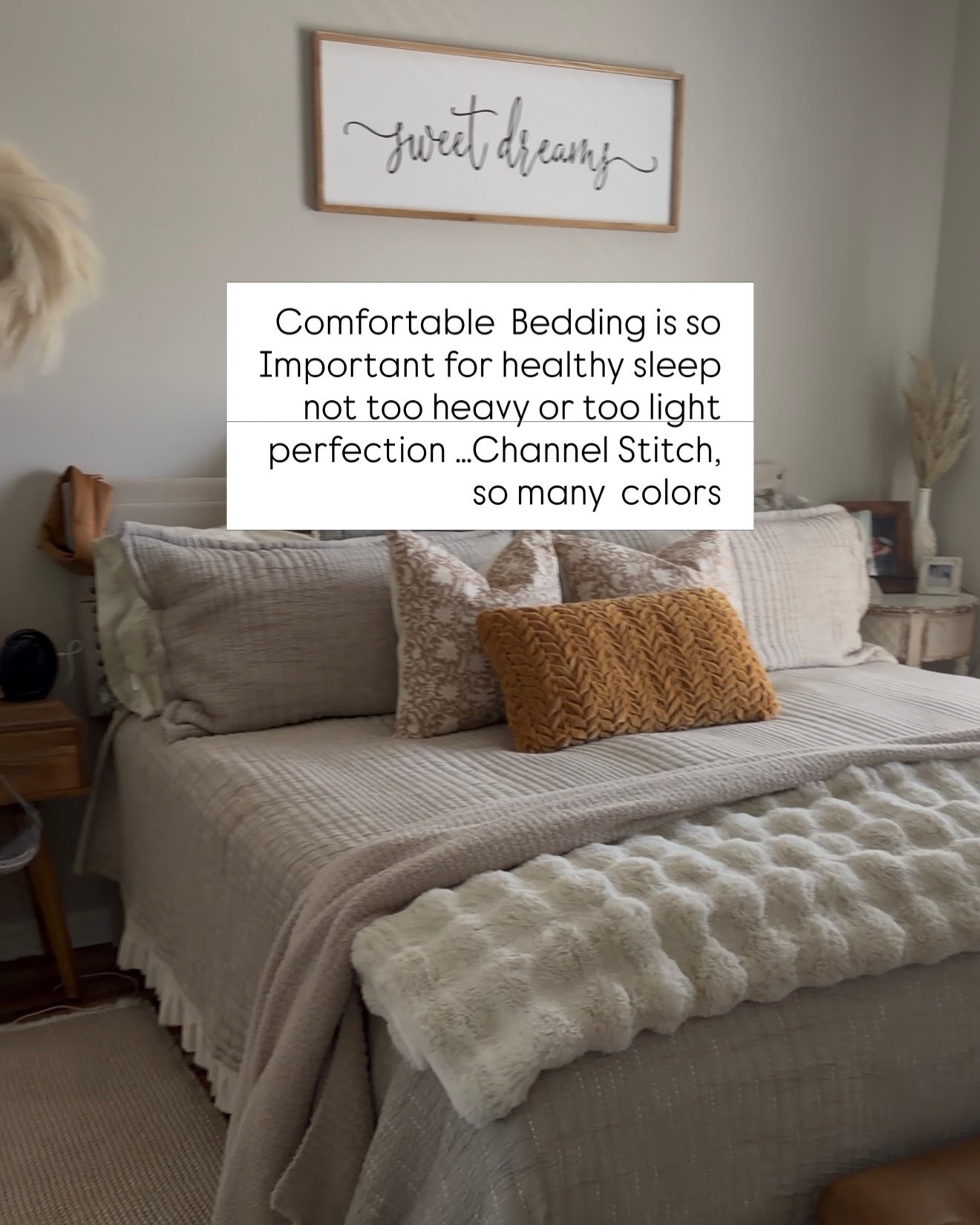 Say ✨shop ill send 🔗 , my Bedding recipe absolute hands down favorite coverlet! Kind of a splurge but it’s for your sleep rest can’t put a price on that…right?  #mimiathome#cozyathome#sleeptime#comfortbedding#bedtimecomfort