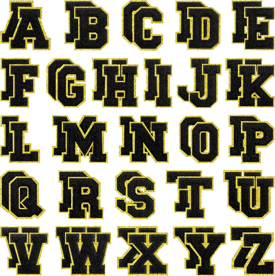 52 Pack 3.14 inch Large Size Letter A-Z Iron On Repair Patches Applique Patches Sewing Clothing B... | Amazon (US)