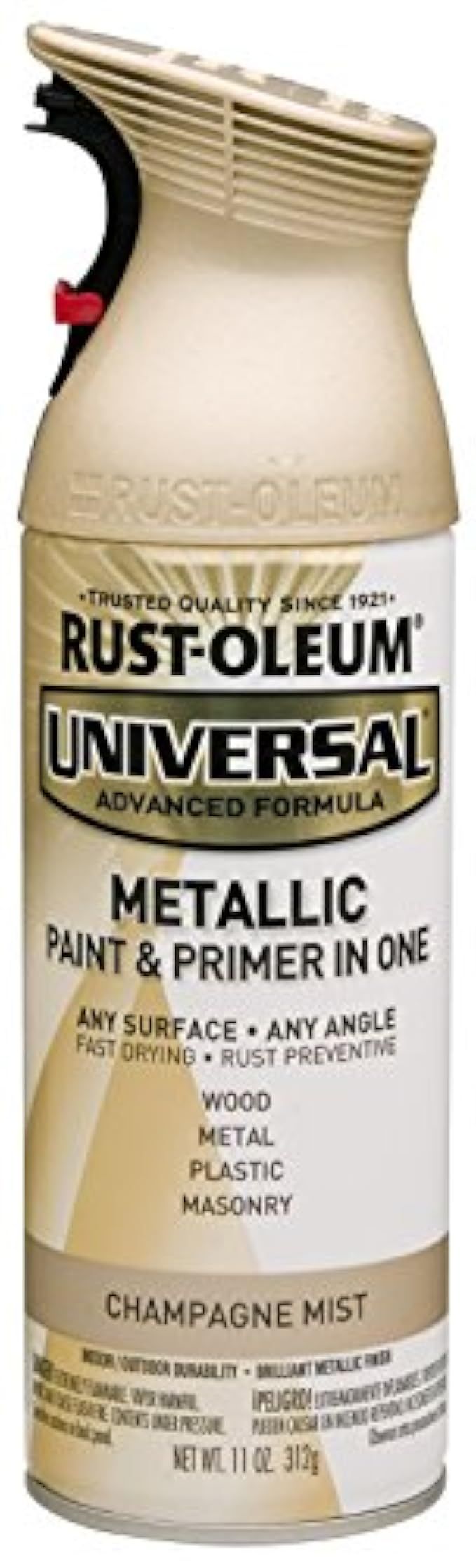 Rust-Oleum 261415 Universal All Surface Spray Paint, 11 oz, Metallic Champagne Mist | Amazon (US)