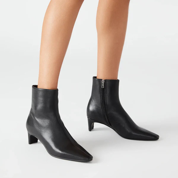 DELVIE BLACK LEATHER | Steve Madden (Canada)