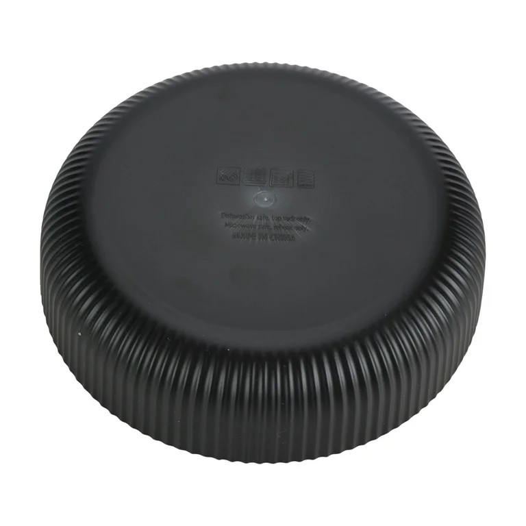 Mainstays - Black Eco-Friendly Recycled Plastic Dinner Bowl, 43-Ounce | Walmart (US)