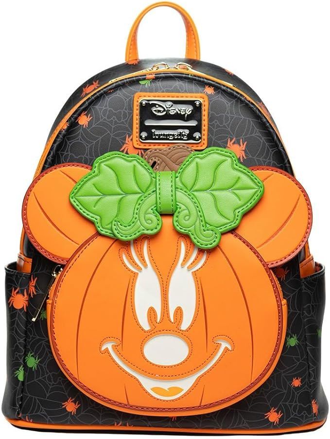 Loungefly Disney Glow in the Dark Pumpkin Minnie Mouse Women's Backpack | Amazon (US)