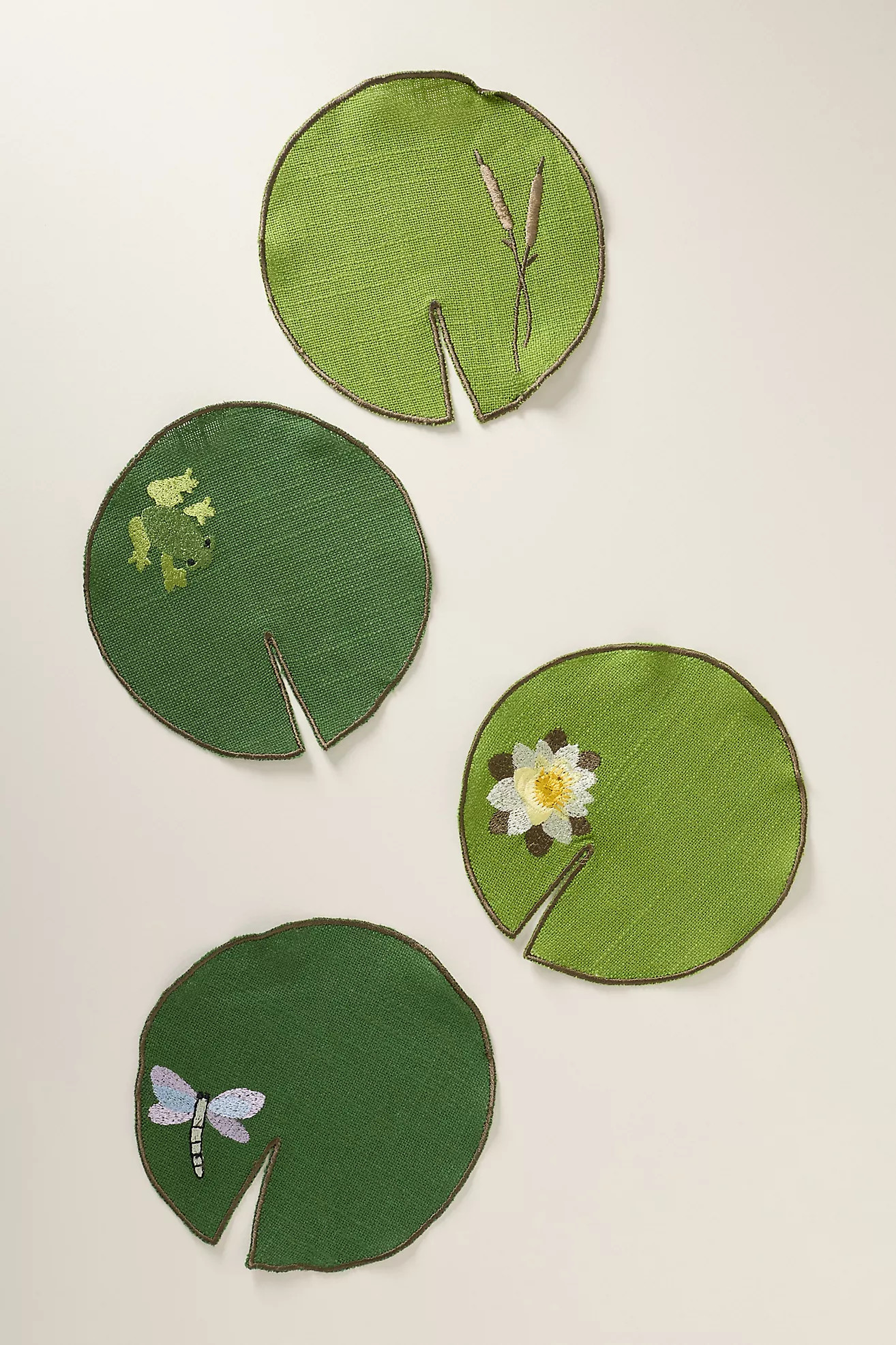 Lilypad Floating Cocktail Napkins, Set of 4 | Anthropologie (US)