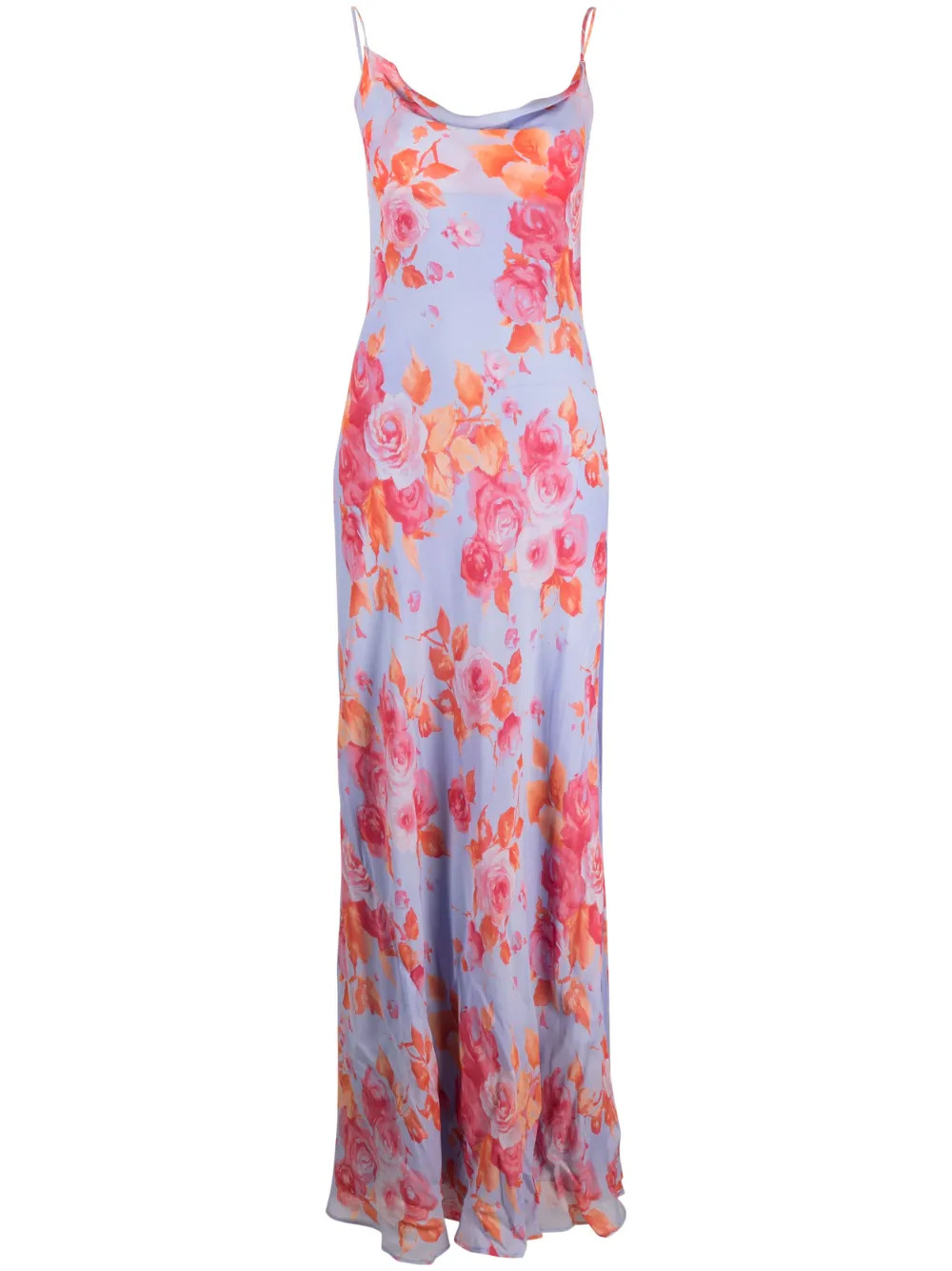 floral-print slip maxi dress | Farfetch Global