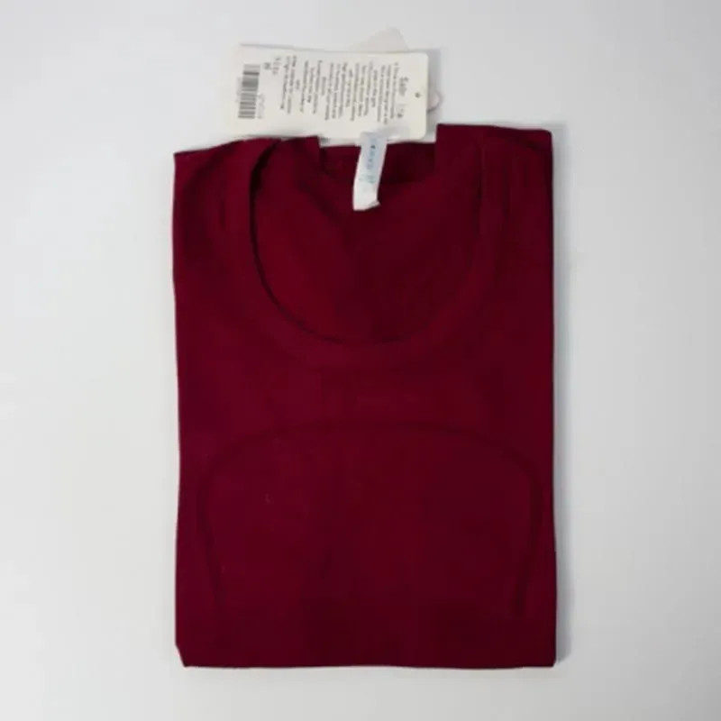 LL 1u1u Women Yoga T-Shirts Womens T-Shirt High-Elastic Breathable Running Top Quick Drying Seaml... | DHGate