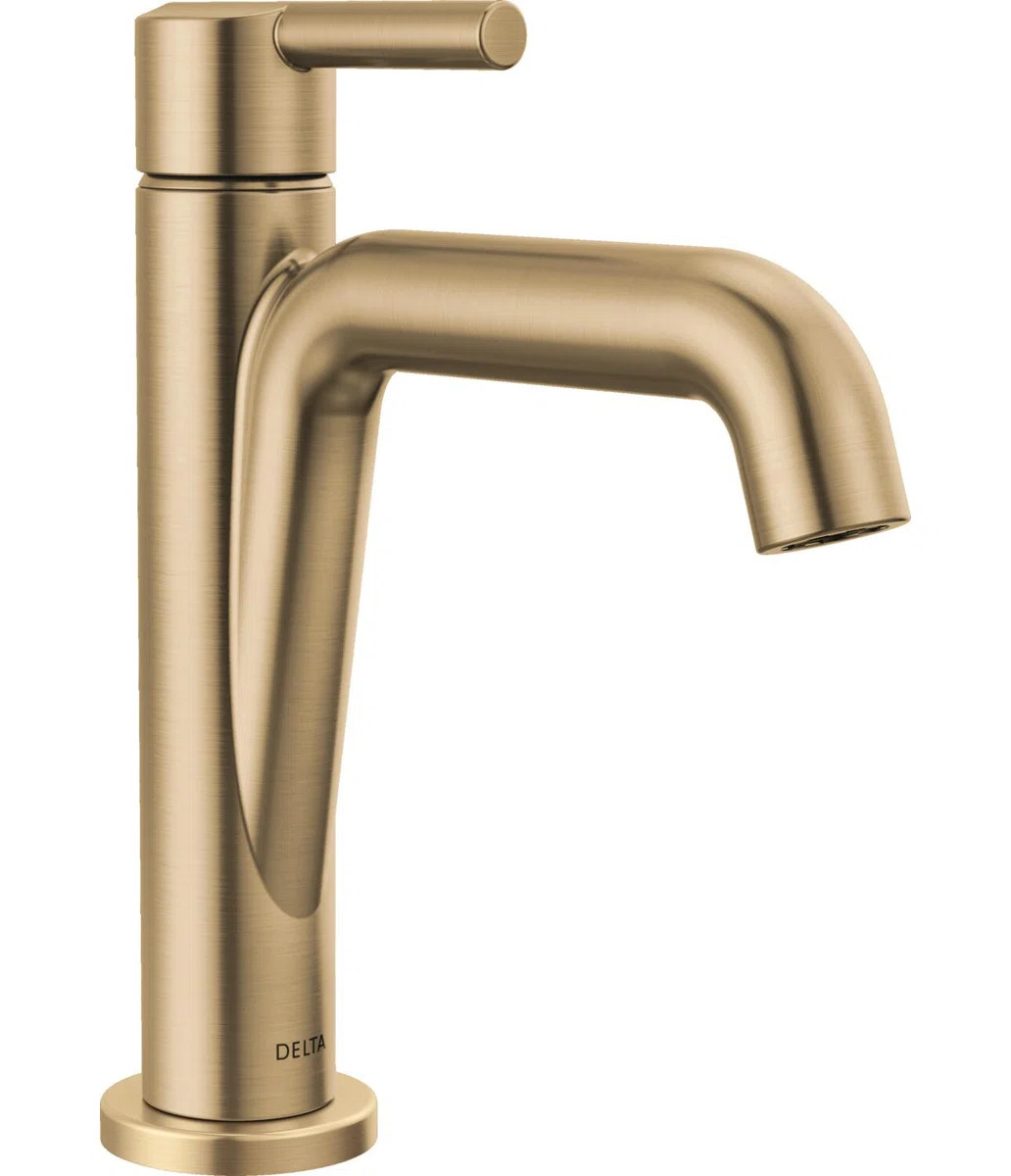 Nicoli Single Hole Bathroom Faucet with Drain Assembly, Single Handle Bathroom Sink Faucet 15849L... | Wayfair North America